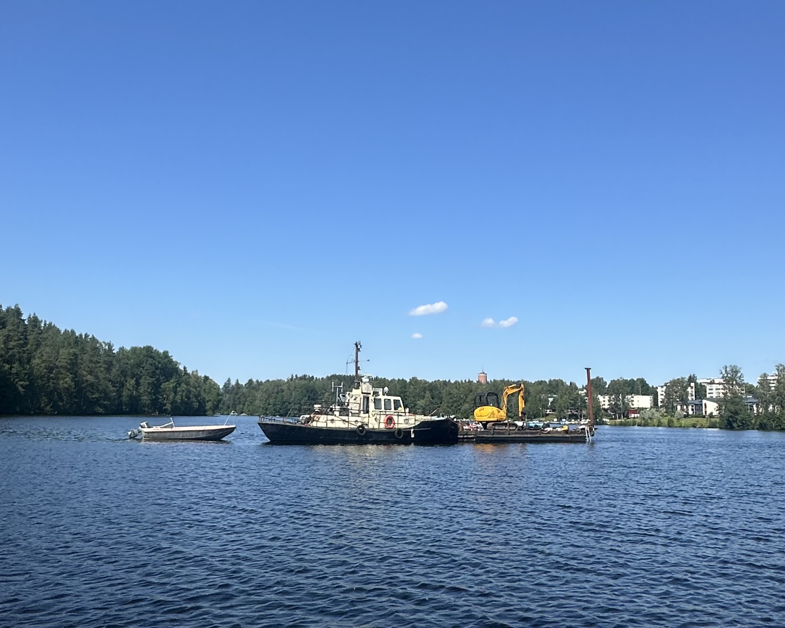 Heinolassa korjattiin paineviemäri poikkeuksellisissa olosuhteissa